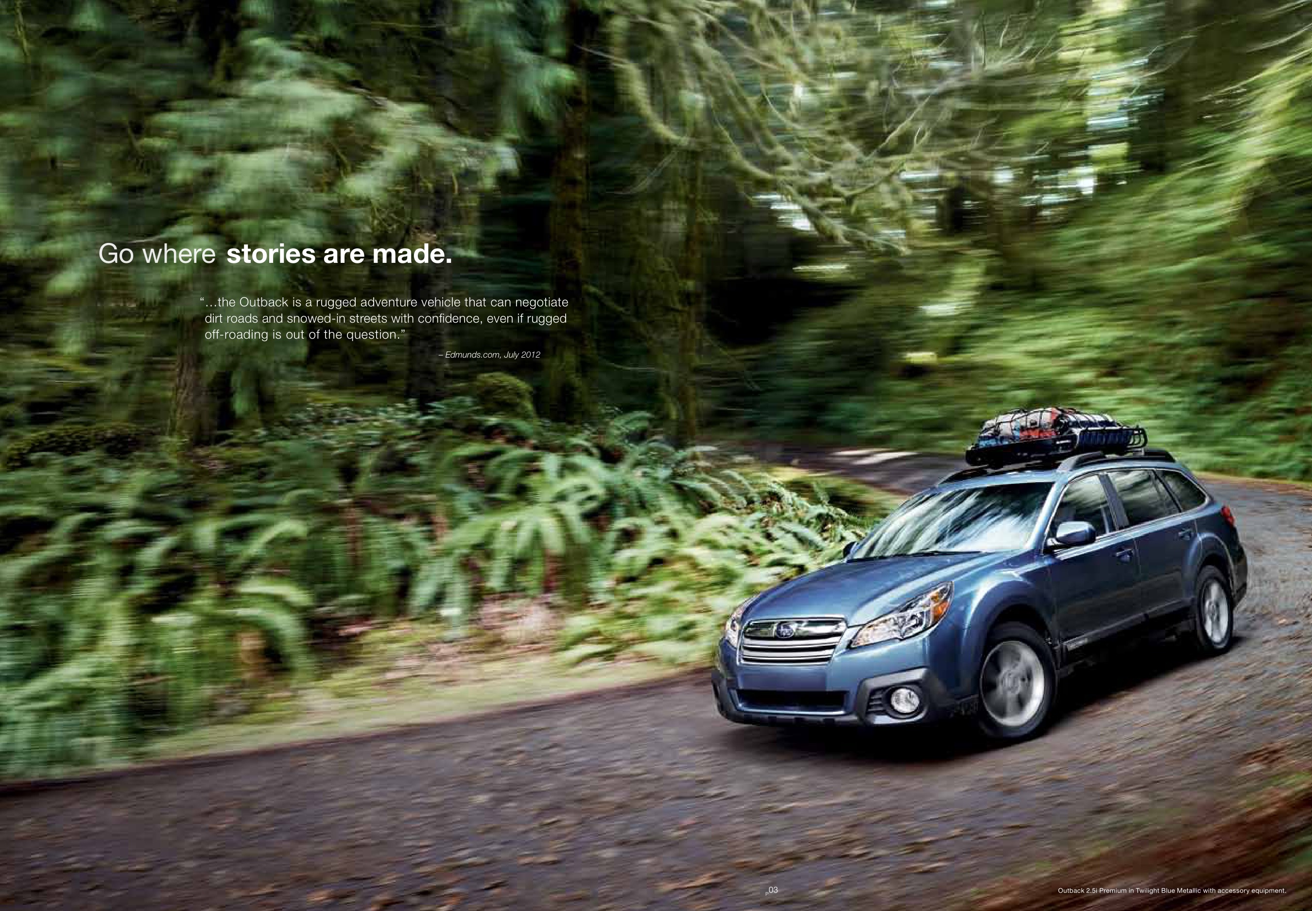 2013 Subaru Outback Brochure Page 2